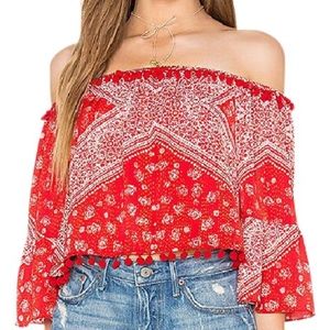 NWT Tularosa Alexa Pom Pom Top